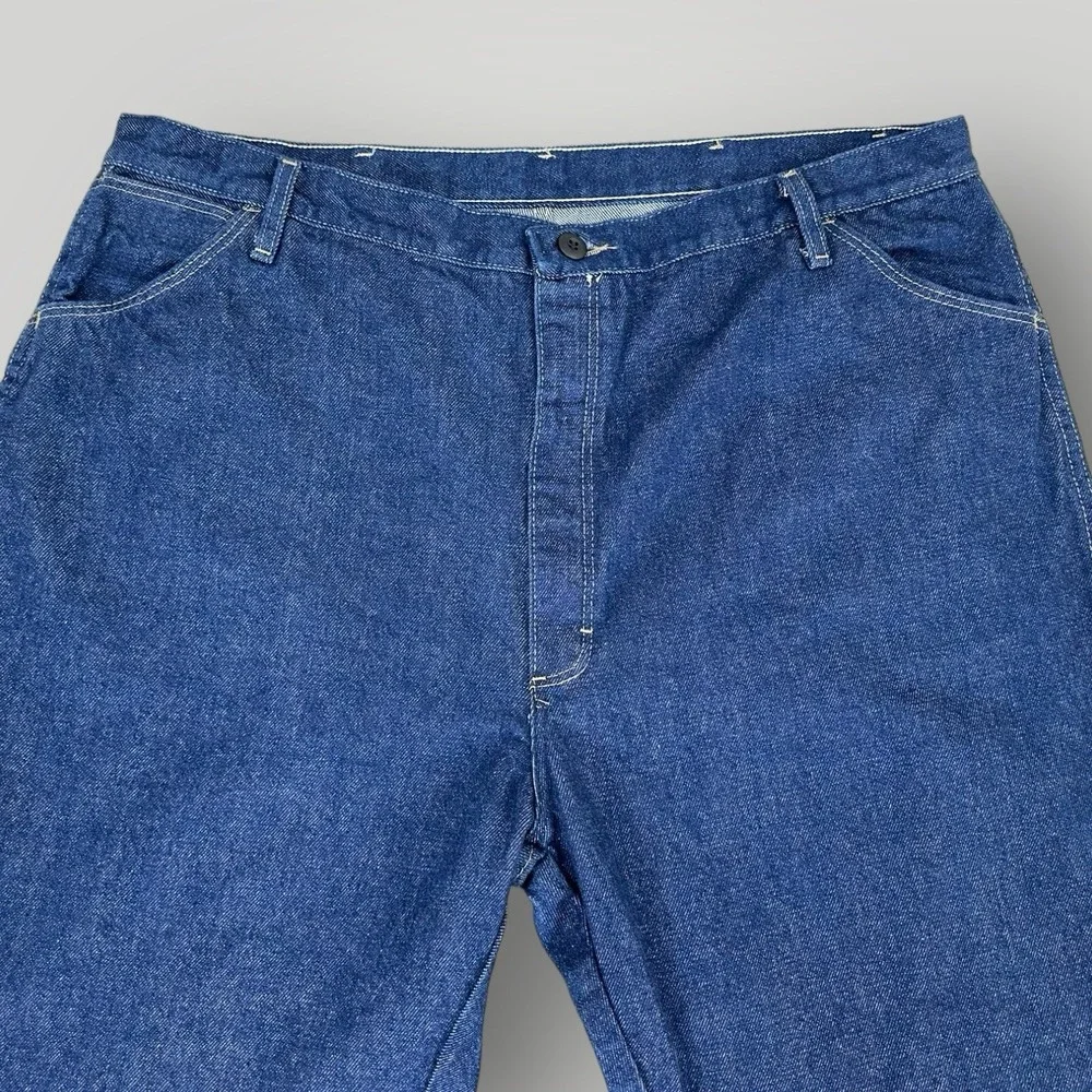Bulwark FR Jeans Men Size 44x34‎ Blue Denim Relaxed Fit Fire Resistant Straight